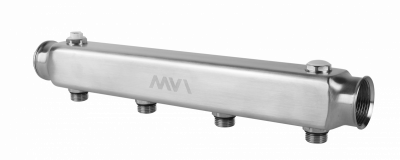 Коллектор из нержавеющей стали MVI, м\ц 100мм, 1"x1/2", 4 выхода ML.404.06