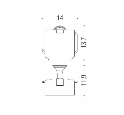 Colombo Hermitage В3391.HPS держатель для туалетной бумаги с крышкой, золото