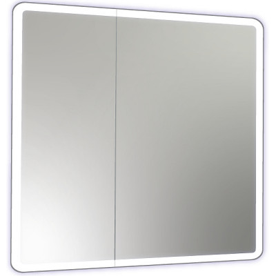 Зеркальный шкаф в ванную Reflection Chill 800х800 RF2315CH с подсветкой белый матовый