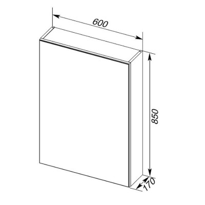 Aquanet Алвита 60 00183994 зеркало, белый