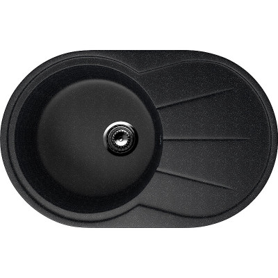 Кухонная мойка Ulgran Classic U-503-302 овальная 750х480х200 одна чаша с правым крылом песочная