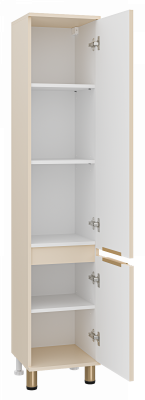 Шкаф пенал Brevita Enfida 35 универсальный правый бежевый ENF-05035-030P