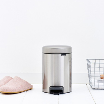 Brabantia NewIcon 112164 ведро для мусора с педалью 3 л, цвет - стальной матовый