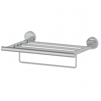 Полка для полотенец со штангой 40 см FBS Luxia LUX 040, хром