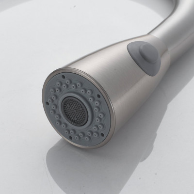 Смеситель для кухни с выдвижным изливом Raffine F213L, сатин