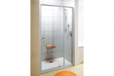 RAVAK Pivot 03GA0U00Z1 душевая дверь двухэлементная PDOP2-100, ручки сатин, сатин/транспарент/стекло