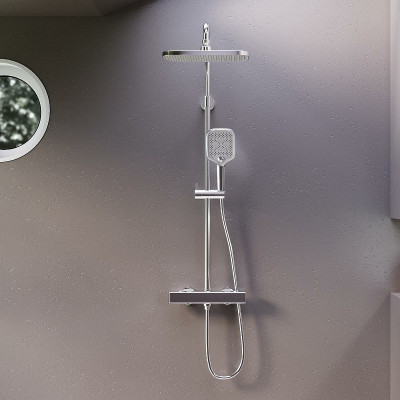 Душевая система Damixa Gala 953800000 с термостатом хром 3 режима