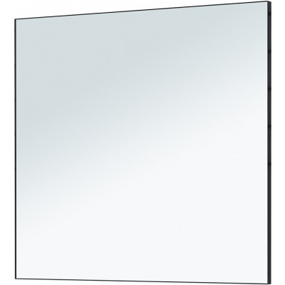 Зеркало в ванную De Aqua Сильвер 80 261672 черное матовое прямоугольное