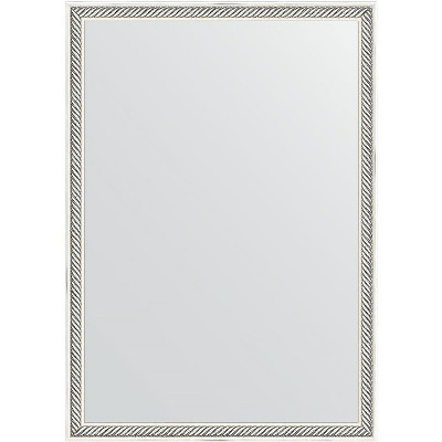 Зеркало настенное Evoform Definite 68х48 BY 0622 в багетной раме Витое серебро 28 мм