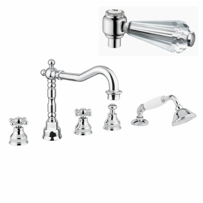 MIGLIORE Revival 19495 смеситель на борт ванны, хром