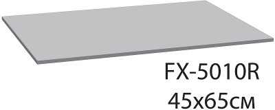 Коврик для ванной комнаты Fixsen Tomy 65х45 FX-5010R красный белый микрофибра / TPR