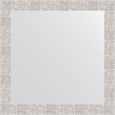 Зеркало настенное Evoform Definite 76х76 BY 3243 в багетной раме Соты алюминий 70 мм
