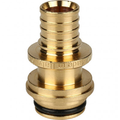 Переходник STOUT с накидной гайкой (евроконус) 16xG 3/4" для труб из сшитого полиэтилена аксиальный SFA-0034-001634