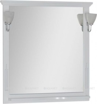 Зеркало в ванную Aquanet Тулуза 90 белый подвесное (00182016)