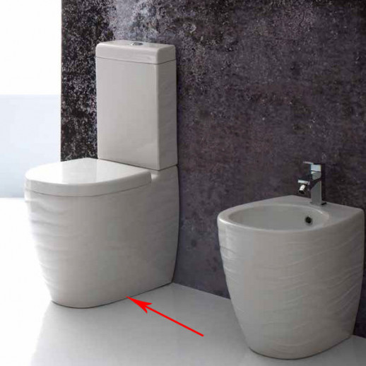 CERAMICA ALA WAVE WAVWCCOMP унитаз напольный с бачком 35 см х 51 см, белый