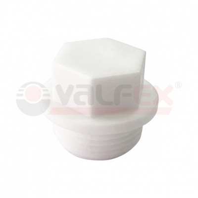 Заглушка полипропиленовая резьбовая VALFEX PRO 20мм х1/2" белый (10163020-PRO)