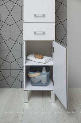 Шкаф-пенал для ванной Aquanet Верона белый (00272426)