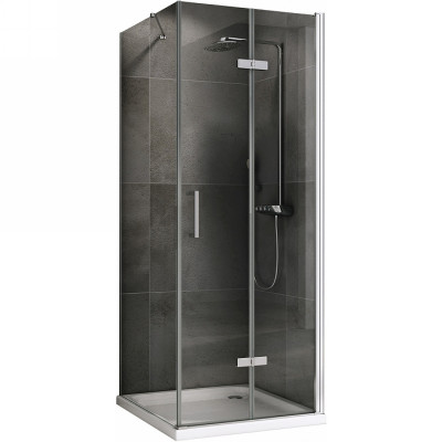 Душевой уголок Abber Zart 80x70 AG08080P-S71 п-ль хром стекло прозрачное