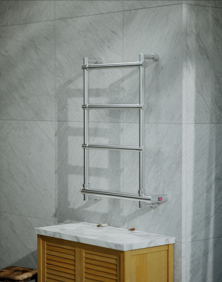 Электрический полотенцесушитель Margaroli Sole 470x652мм лесенка латунь хром (5423704CRNB)