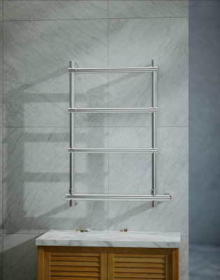 Электрический полотенцесушитель Margaroli Sole 470x652мм лесенка латунь хром (5423704CRNB)