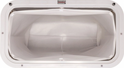 Geralis KWG-S CROCO корзина для белья белая, кант золото, большая