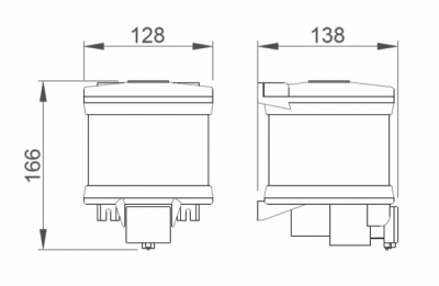 Диспенсер для мыла NOFER Basic 03018.W 1000 мл, пластик