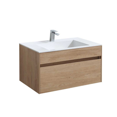 Тумба под раковину Vincea Chiara 800 подвесная 1 ящик soft-close, N.Oak VMC-2C800NO