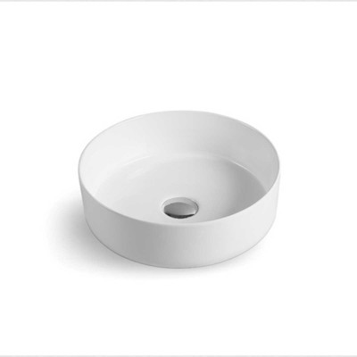Раковина керамическая Vincea VBS-131 360х360х115 накладная круглая белый