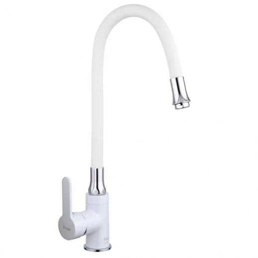 Смеситель для кухни Frap H41 F4041, белый/хром