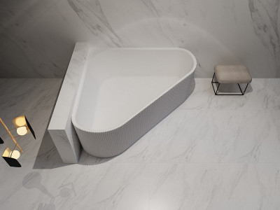 Ванна акриловая Abber 150х150 AB9446MW без гидромассажа четверть круга угловая