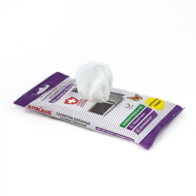 Салфетки влажные хозяйственные LAIMA "ДЛЯ ХОЛОДИЛЬНИКОВ И СВЧ", антибактериальные, 30 шт., 605658