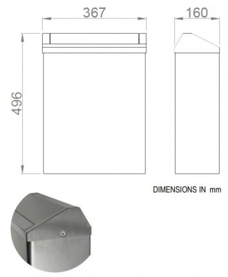 Ведро для мусора 23 л (глянцевая нержавеющая сталь) NOFER 14079.B