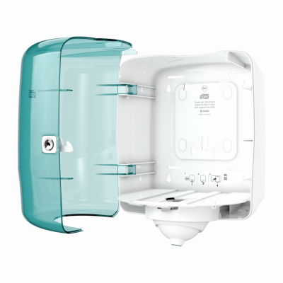 Диспенсер для полотенец с ЦВ Tork Reflex, M4, голубой, Performance