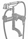 Смеситель для ванны ZorG Antic A 400W-SL однорычажный серебро  (A 400W-SL)