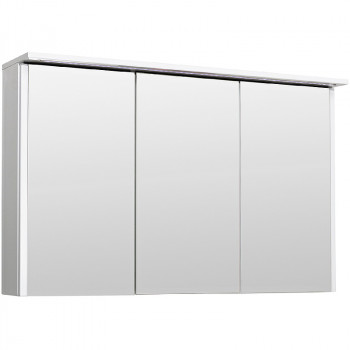 Зеркальный шкаф в ванную Runo Лира 105 00-00000254 с подсветкой белый