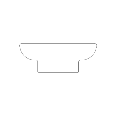 Мыльница для ванной Nicolazzi R1487/1 белая