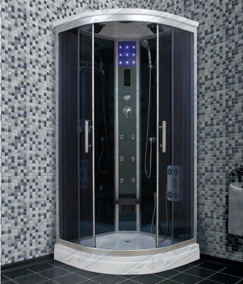 Душевая кабина Timo Standart 90x90 T-1109 с гидромассажем четверть круга