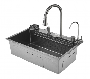 Многофункциональная кухонная мойка Savol S-SC002Q, графит