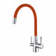 Смеситель Lemark Comfort (LM3075C-Orange) для кухни с подключением к фильтру с питьевой водой латунь хром | оранжевый  (LM3075C-Orange)