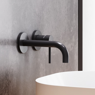 Смеситель для раковины Damixa Scandinavian Pure 360260300 черный матовый однорычажный