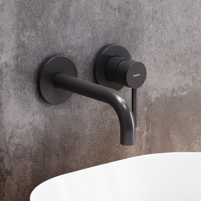 Смеситель для раковины Damixa Scandinavian Pure 360260300 черный матовый однорычажный