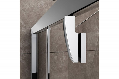 RAVAK Pivot 03GD0U00Z1 душевая дверь двухэлементная PDOP2-110, ручки сатин, сатин/транспарент/стекло