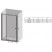 RAVAK Pivot 03GD0U00Z1 душевая дверь двухэлементная PDOP2-110, ручки сатин, сатин/транспарент/стекло