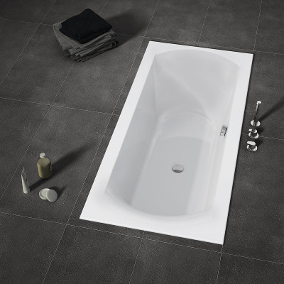 Ванна акриловая Riho Linares 170х75 L B141011005 (BD5400500000000) без гидромассажа прямоугольная