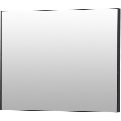 Зеркало в ванную De Aqua Сильвер 100 261674 черное матовое прямоугольное