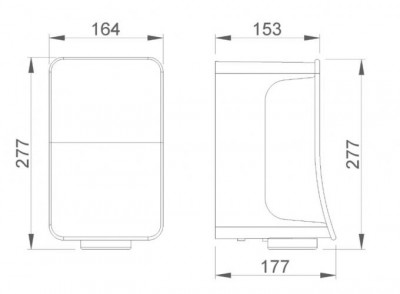 Автоматическая сушилка для рук из нержавеющей стали NOFER Fusion 01875.S