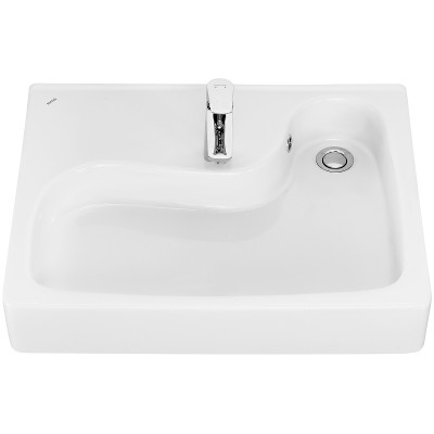 Раковина Santek Клио 60x51 1WH501769 на стиральную машину белая прямоугольная
