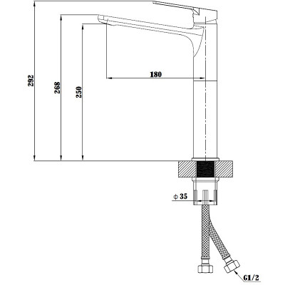 Смеситель для раковины ESKO Saint-Petersburg SPb 25 хром однорычажный