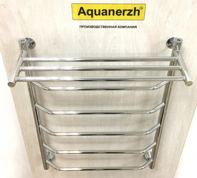 Водяной полотенцесушитель Акванерж Трапеция с полкой 800x600 (04-00-8060)