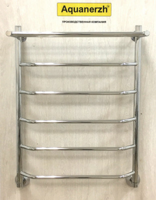 Водяной полотенцесушитель Акванерж Трапеция с полкой 800x600 (04-00-8060)